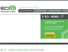 Tablet Screenshot of eci-m.com